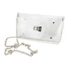 Envelope Crossbody - Clear Bag with Silver Accents