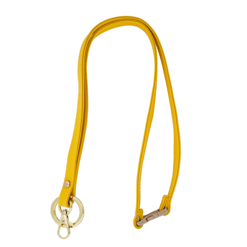 Mix & Match Lanyard - Yellow with Gold Accents