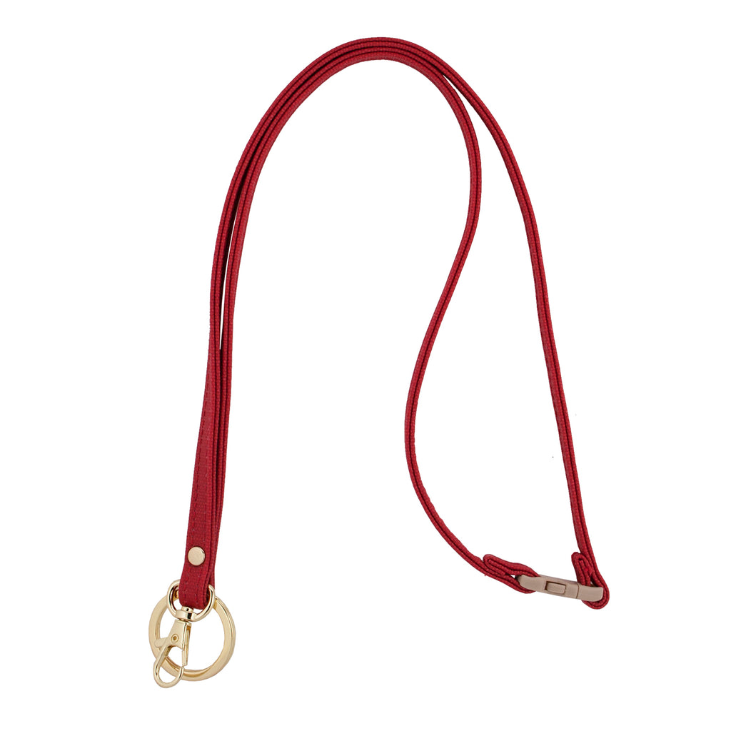 Mix & Match Lanyard - Red with Gold Accents