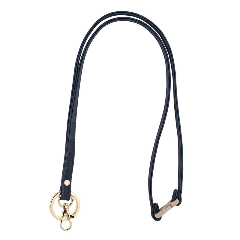 Mix & Match Lanyard - Navy with Gold Accents