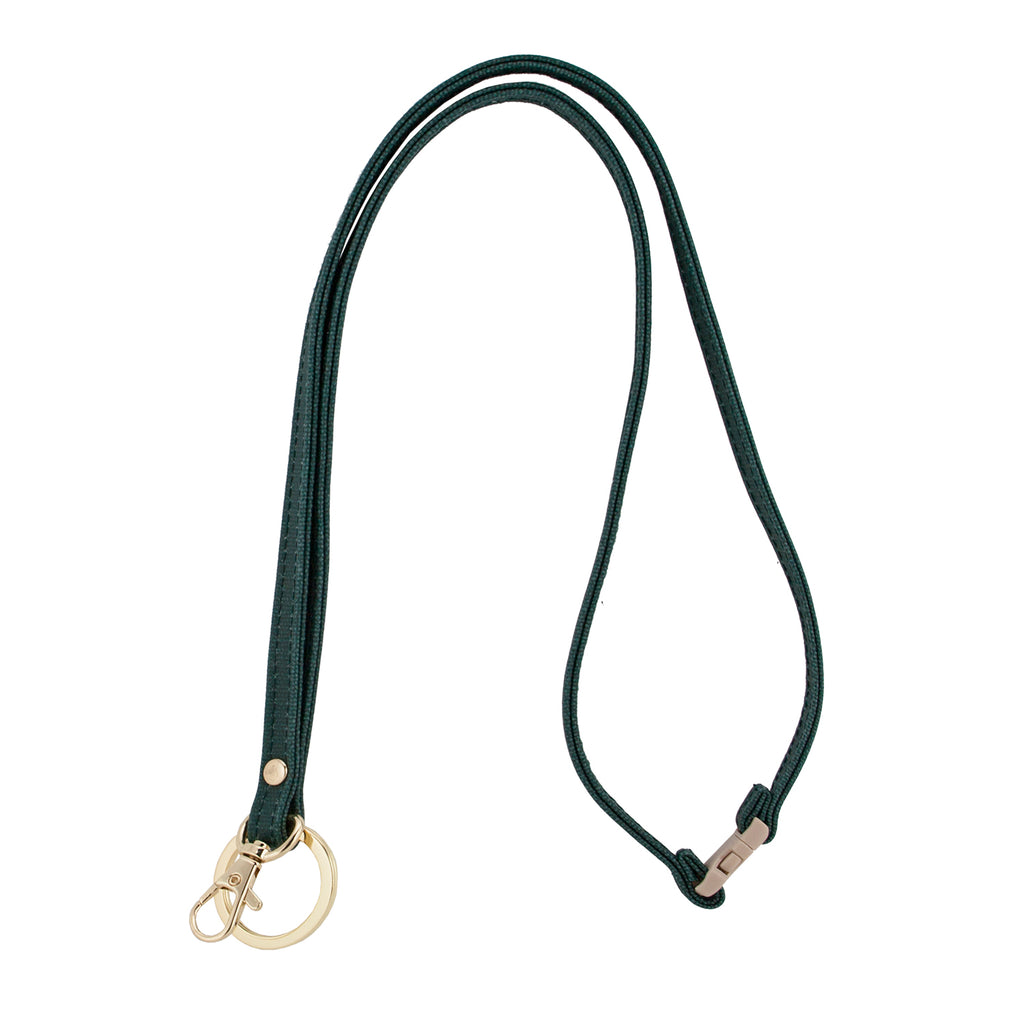Mix & Match Lanyard - Green with Gold Accents