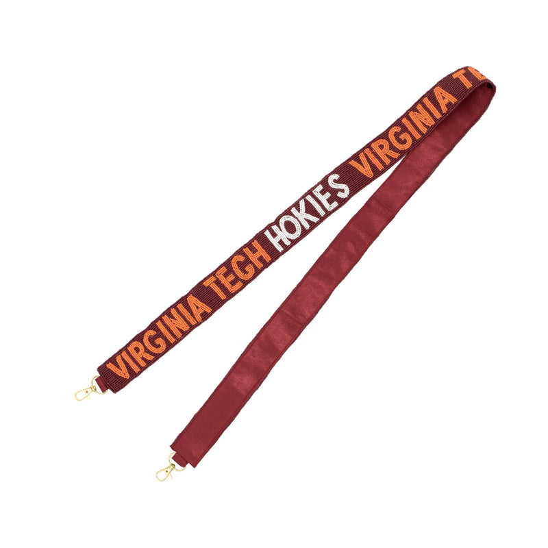 Virginia Tech University - Beaded Purse Strap